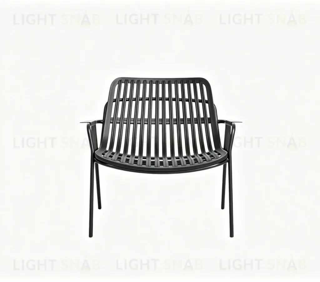 Кресло Louran пластик с подушкой чёрный УТ000043216