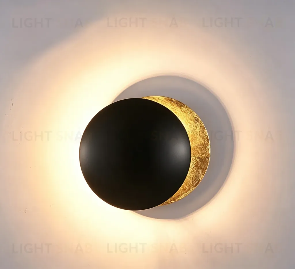 Настенный светильник F098/D250 Black/Gold  F098/D250