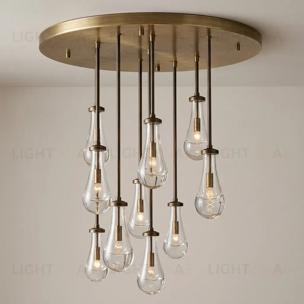 Подвесной светильник 7328P/10 Copper/Transparent  7328P/10