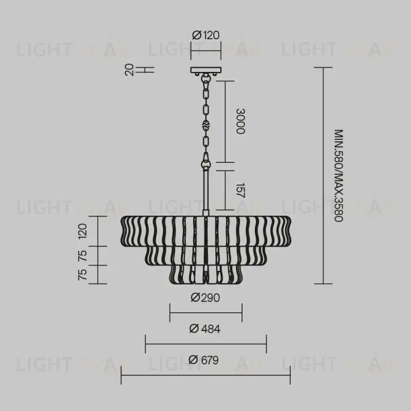 Maytoni MOD538PL-09MG 