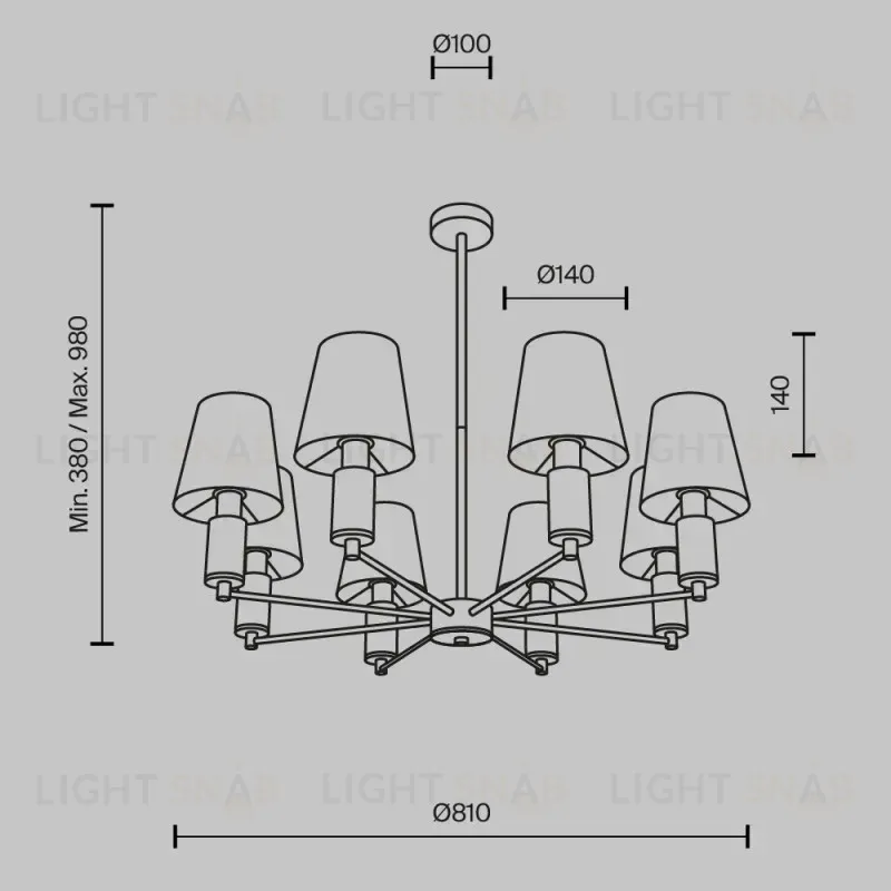 Maytoni MOD483PL-08BS 