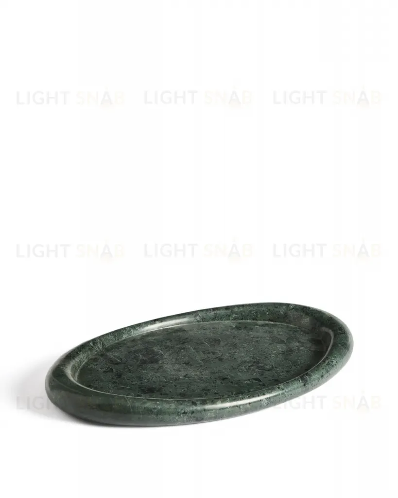 Поднос Lenorel из зеленого мрамора 43 x 28 см 436976