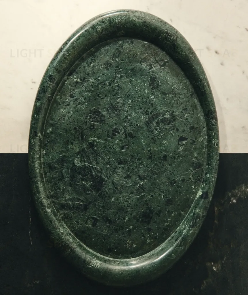 Поднос Lenorel из зеленого мрамора 43 x 28 см 436976