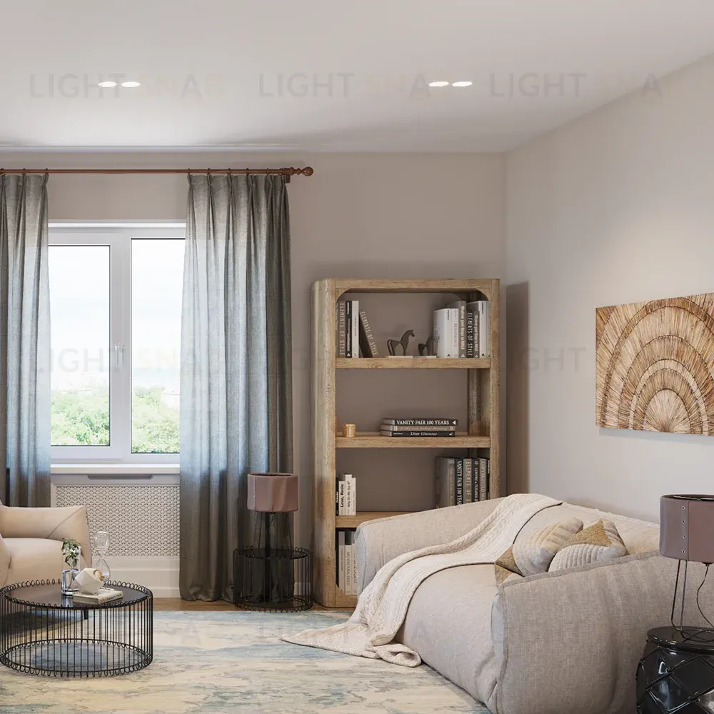 Встраиваемый потолочный гипсовый светильник STELLANOVA IZAR 80 DUO FLAT SN 023