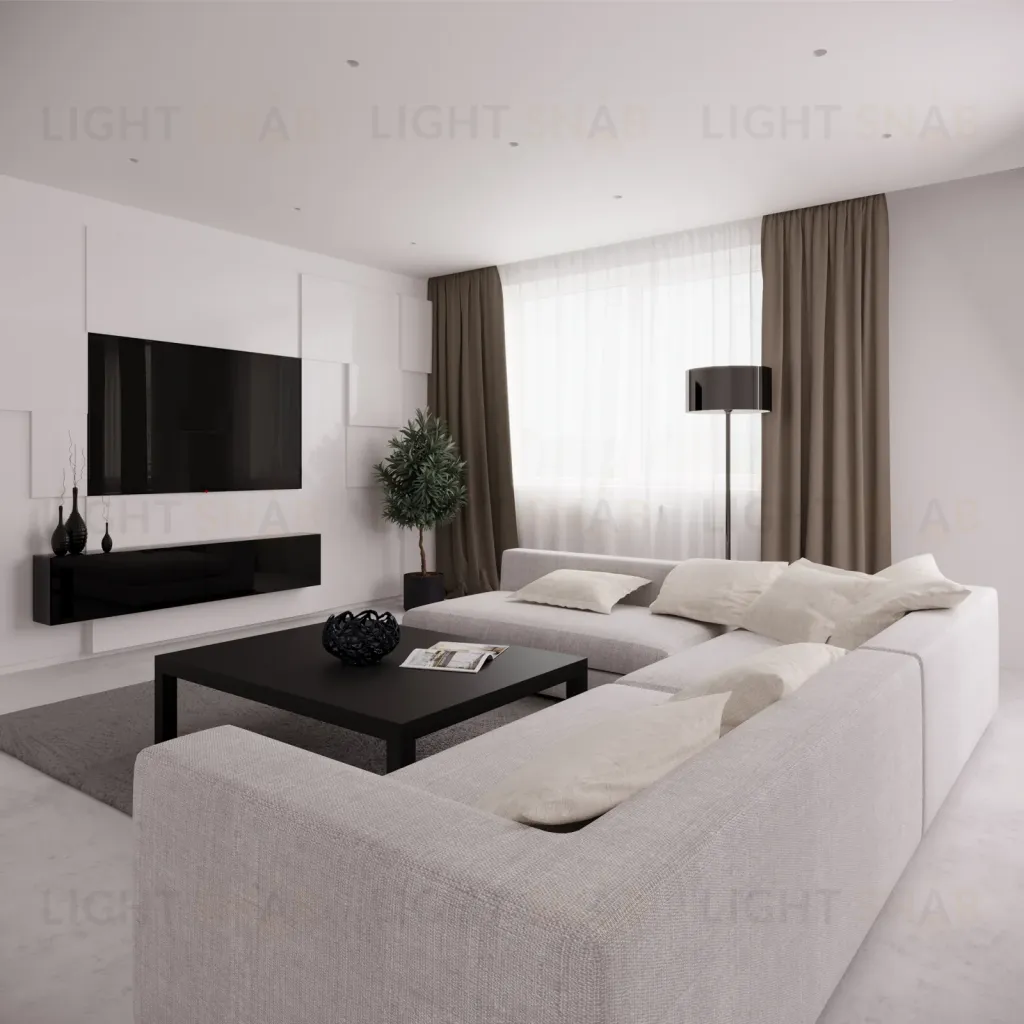 Встраиваемый потолочный гипсовый светильник STELLANOVA QUASAR 55 FLAT SN 032