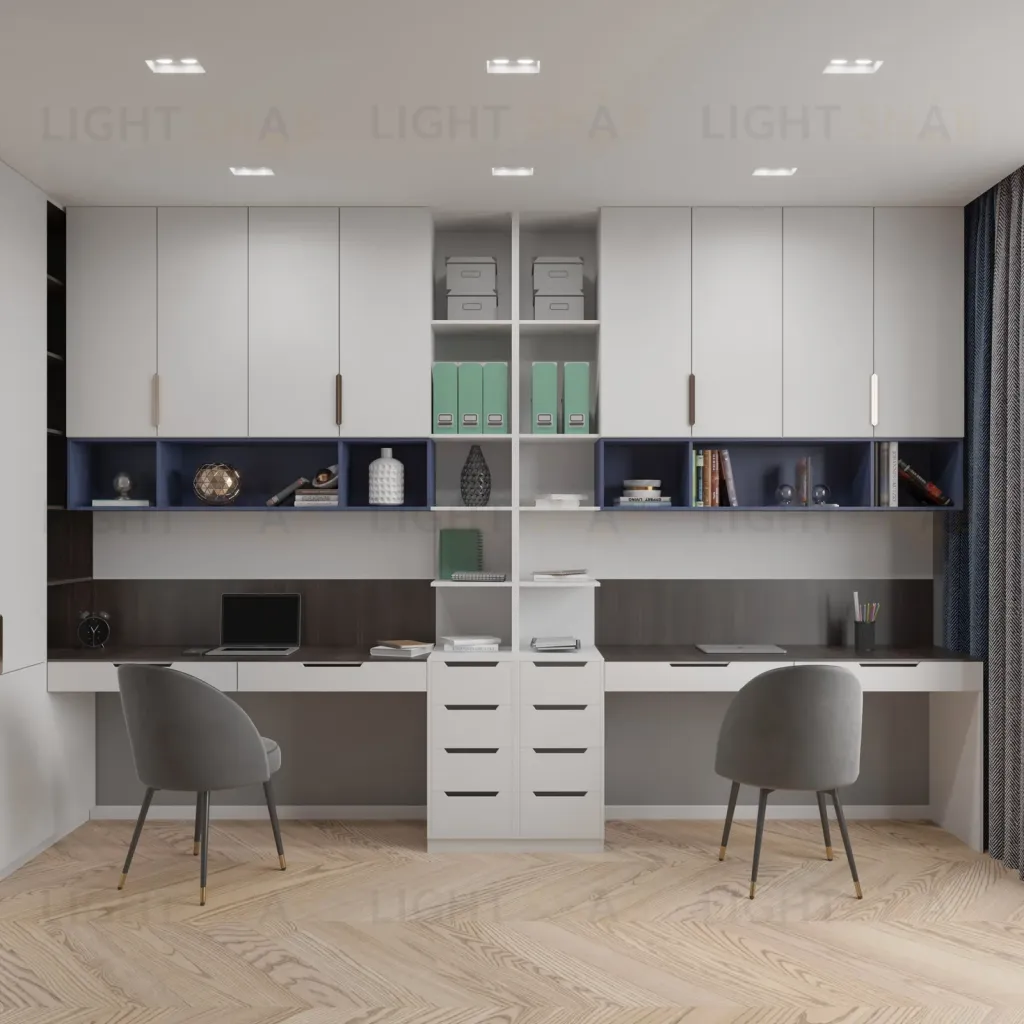 Встраиваемый потолочный гипсовый светильник STELLANOVA MAIA DUO FLAT SN 004