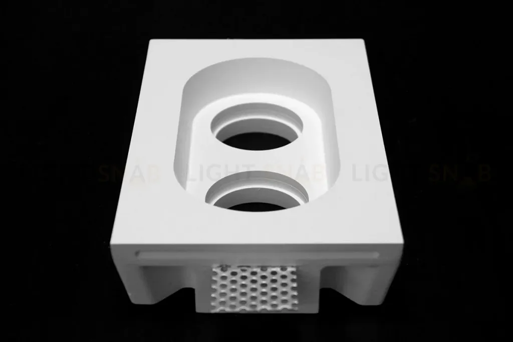 Встраиваемый потолочный гипсовый светильник STELLANOVA IZAR DUO FLAT SN 008OV