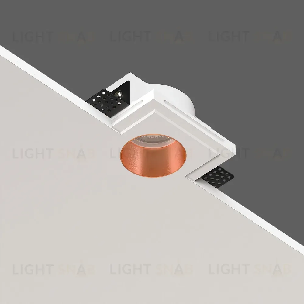 Встраиваемый потолочный гипсовый светильник STELLANOVA QUASAR 55 COPPER SN 204