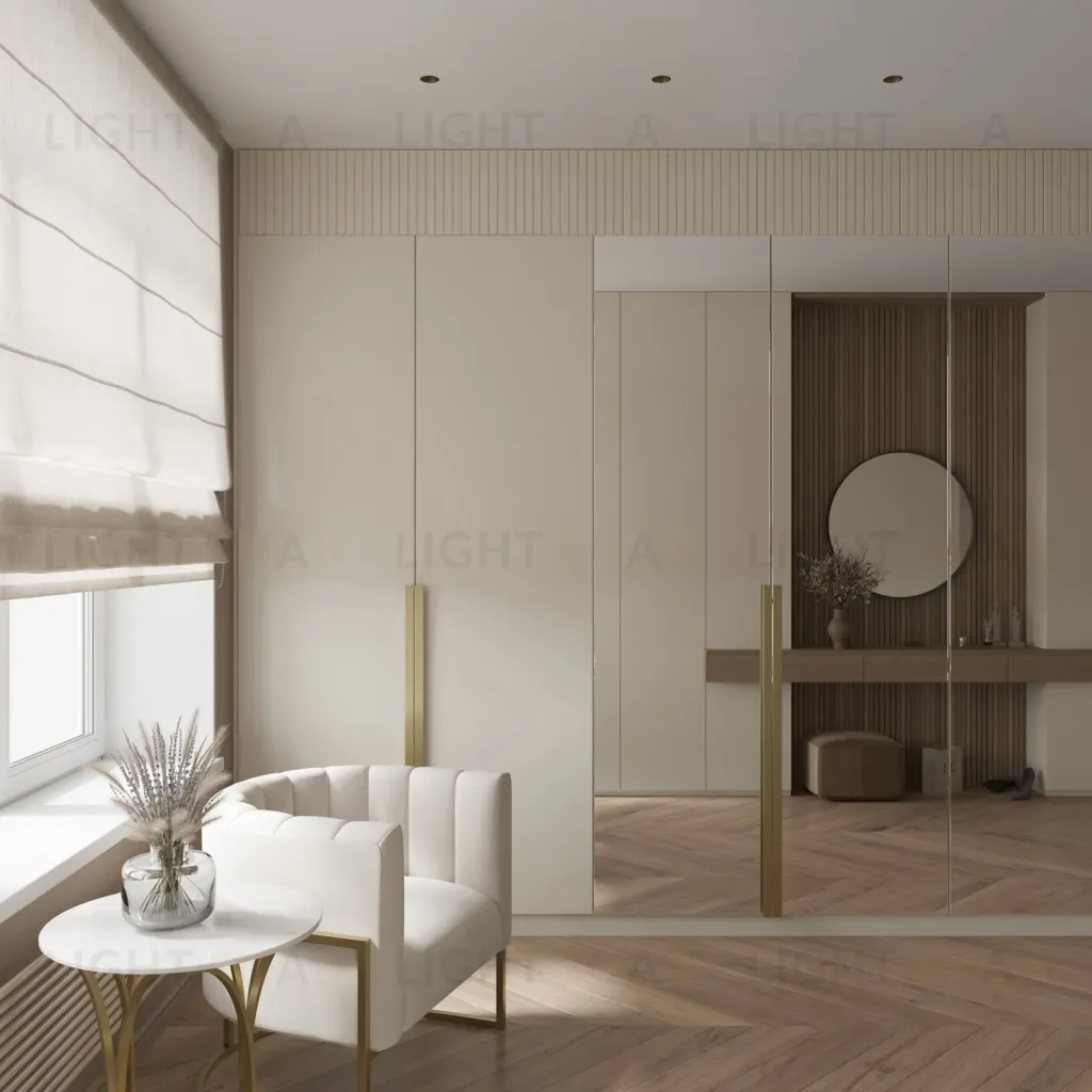 Встраиваемый потолочный гипсовый светильник STELLANOVA QUASAR 55 BRASS SN 205