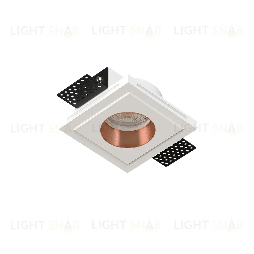 Встраиваемый потолочный гипсовый светильник STELLANOVA QUASAR 55 FLAT COPPER SN 206
