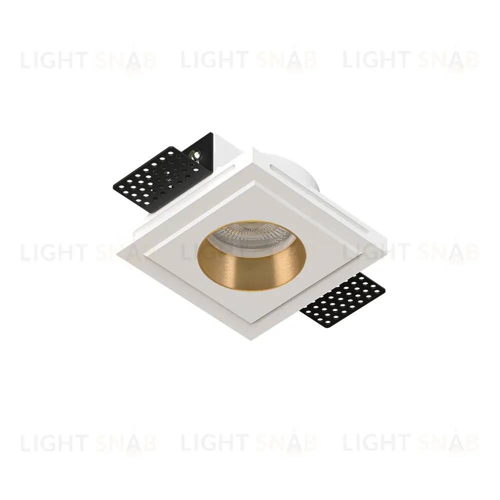 Встраиваемый потолочный гипсовый светильник STELLANOVA QUASAR 55 FLAT BRASS SN 207