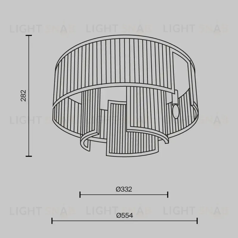 Накладная люстра Maytoni MOD174CL-06MG 
