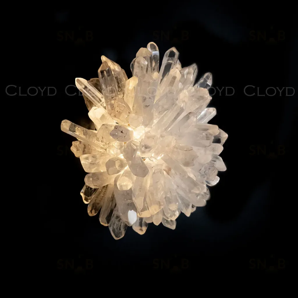  Бра Cloyd EDEL-C W1 / выс. 20 см - кварц - латунь (арт.20811)  20811