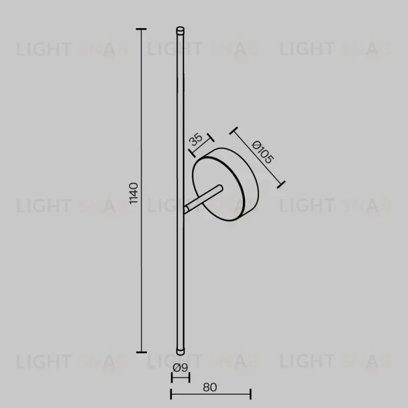 Бра Maytoni C084WL-L18BS2.7K-1 