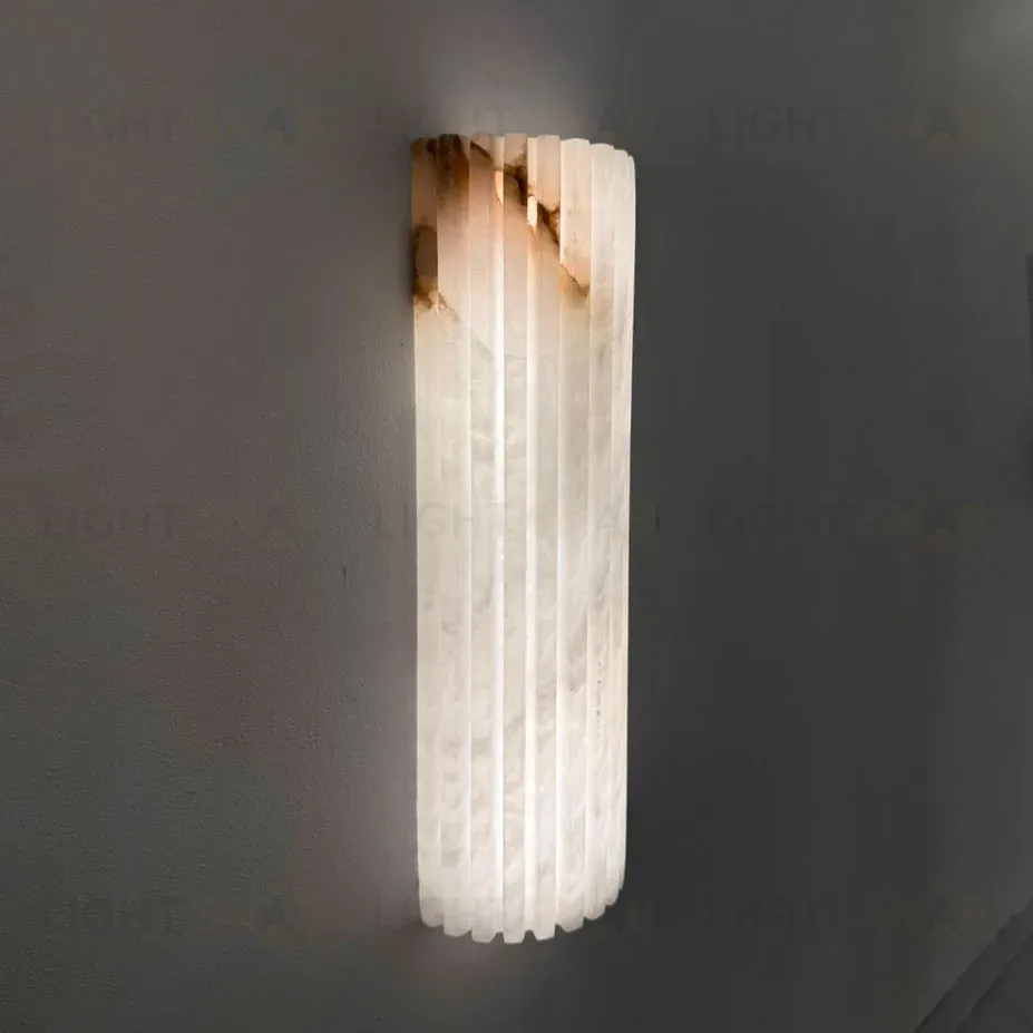 Настенный светильник DL-6485W 30cm Brass / White Alabaster DL-6485W/S