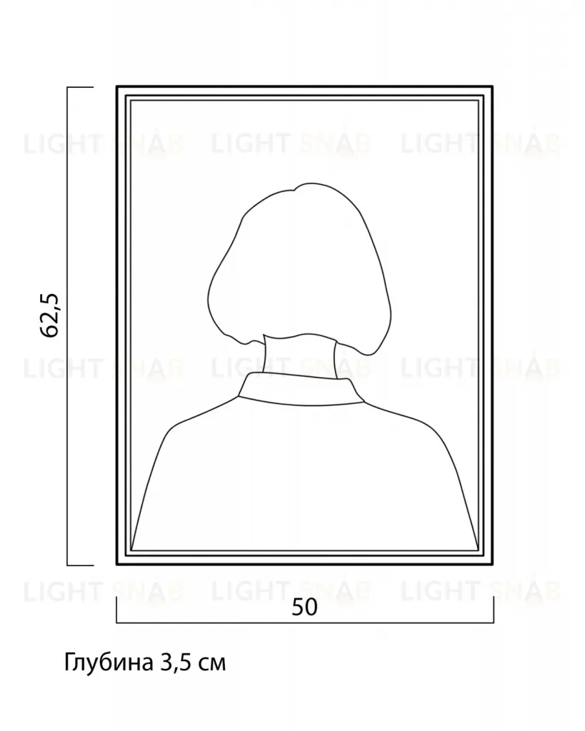 Жикле на холсте Outline DZ25072221