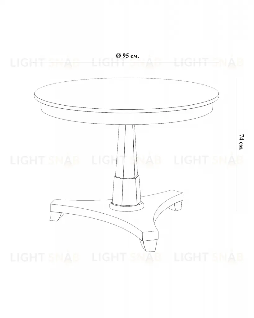 Бежевый обеденный стол из массива дуба Парма LHFDT1197HLN weathered oak