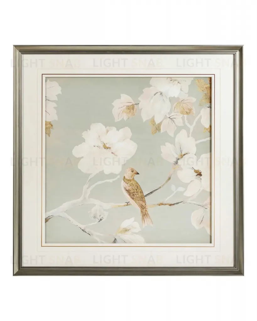 Постер в раме Birds and flowers - I 23P0026