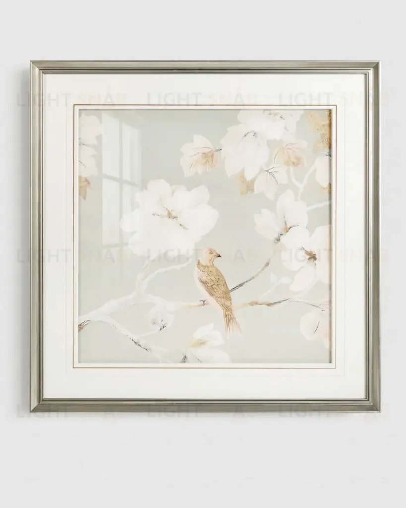 Постер в раме Birds and flowers - I 23P0026