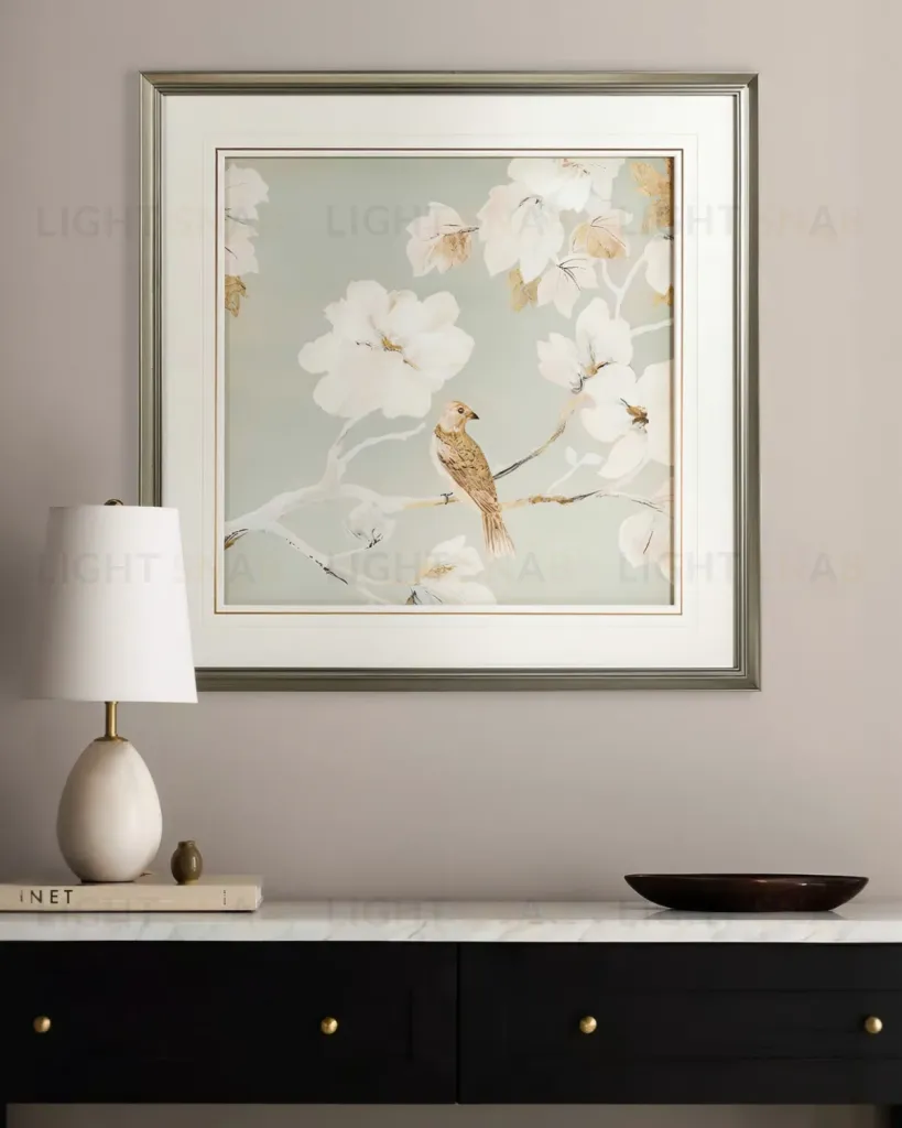 Постер в раме Birds and flowers - I 23P0026