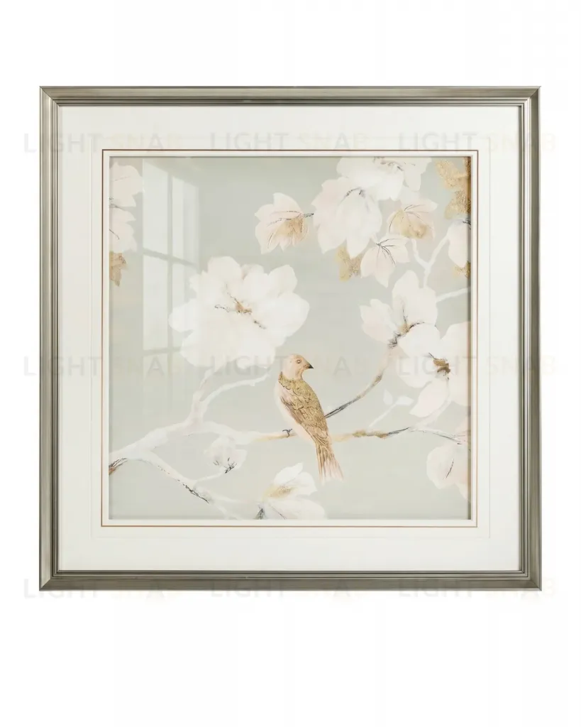 Постер в раме Birds and flowers - I 23P0026