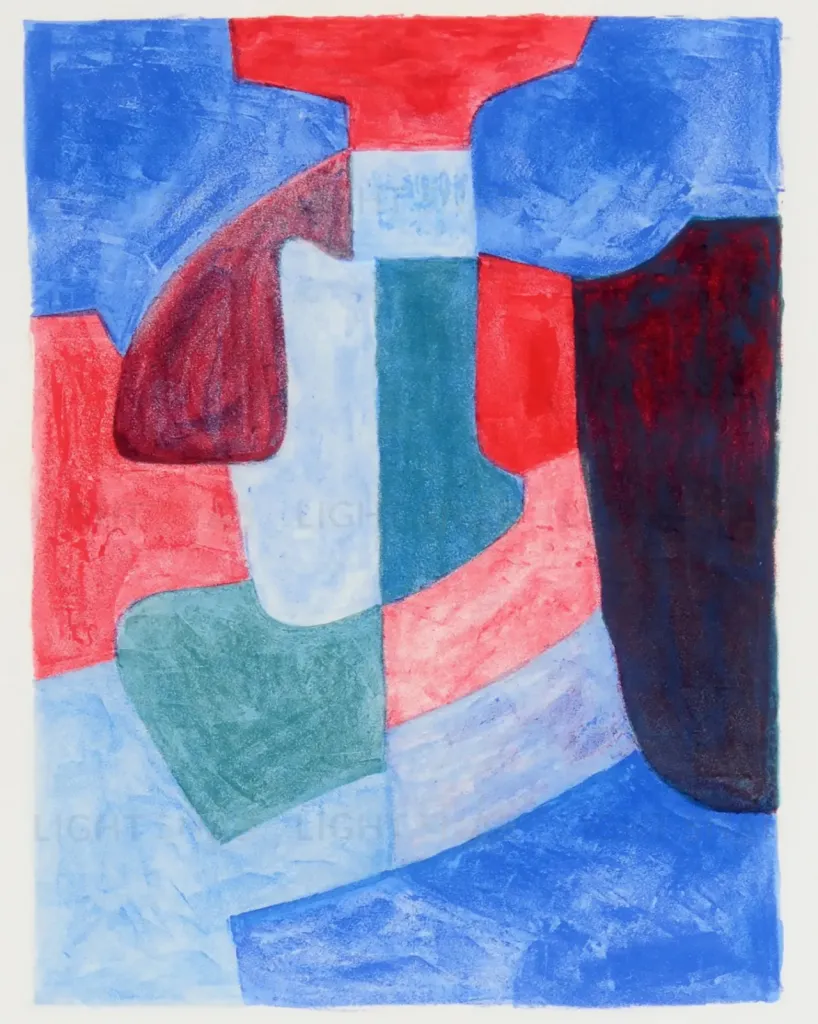 Интерьерное жикле Bleue, verte et rouge PP230352