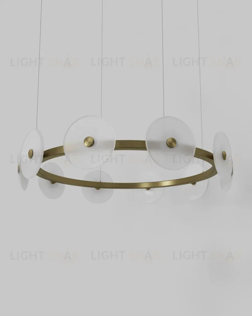 Золотая круглая люстра Милфорд LCH450325XNP