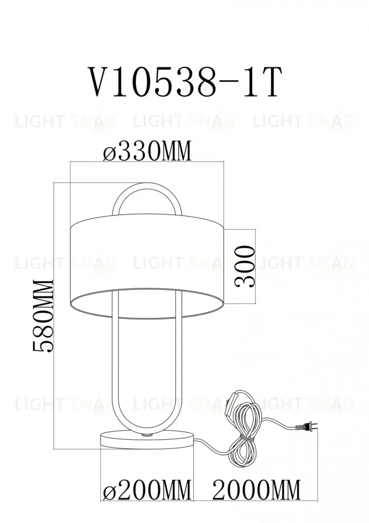 Лампа настольная Moderli V11599-1T Palma УТ000040437