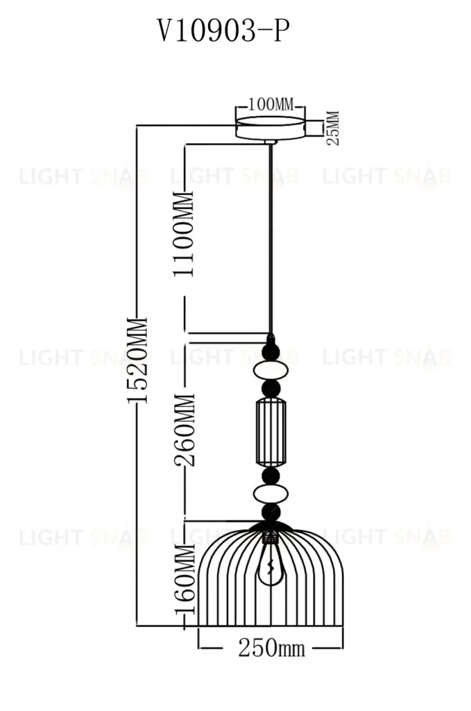 Светильник подвесной Moderli V10903-P Charm УТ000038235