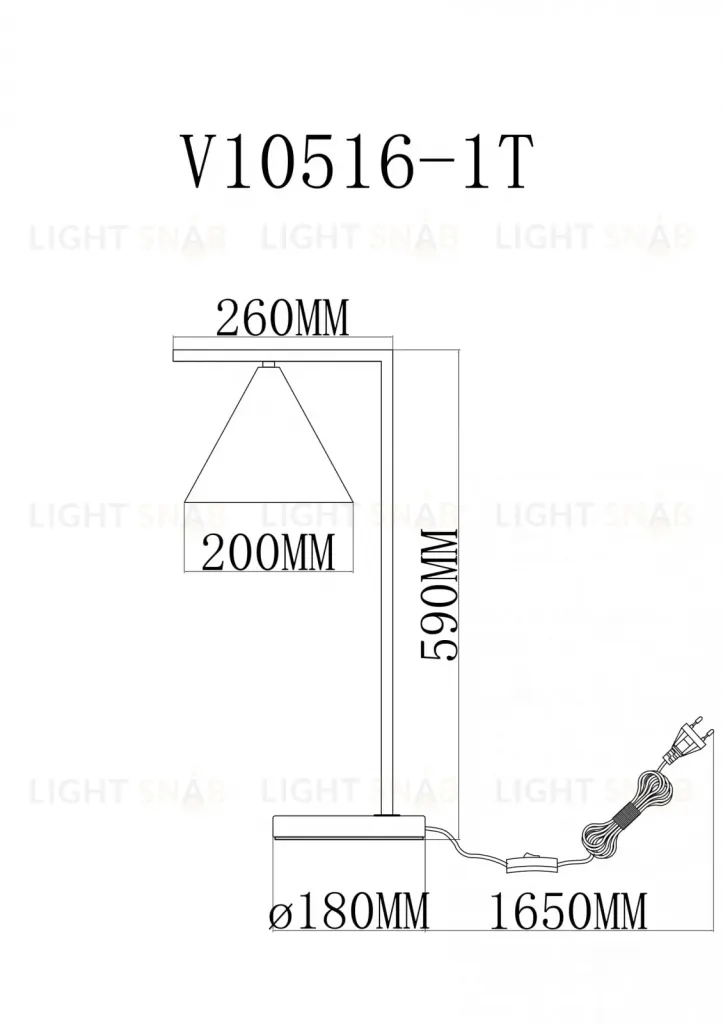 Лампа настольная Moderli V11594-1T Omaha УТ000040432