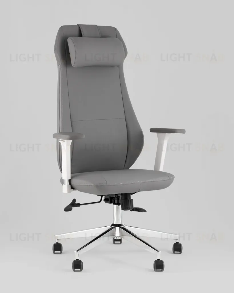 Кресло руководителя TopChairs Trophey серый УТ000040585