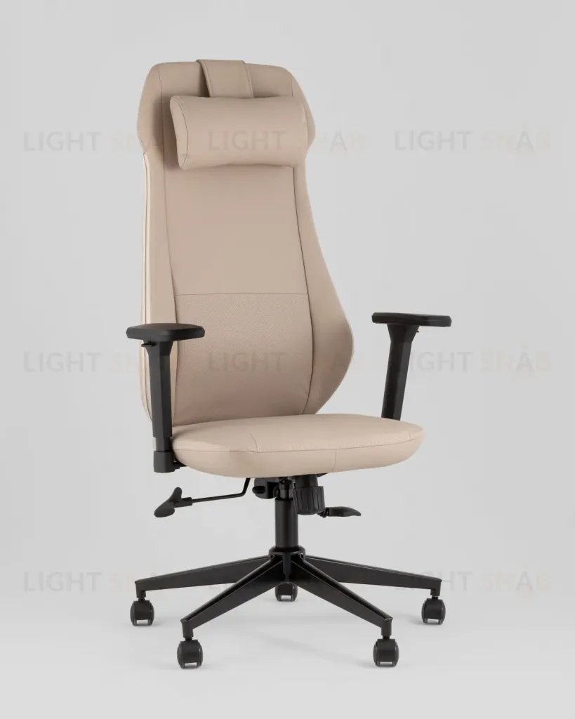 Кресло руководителя TopChairs Trophey бежевый УТ000040584