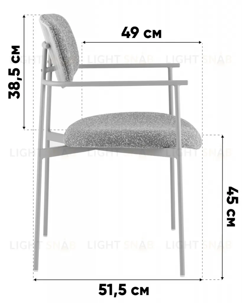 Стул Doe светло-бежевый бежевые ножки УТ000040249