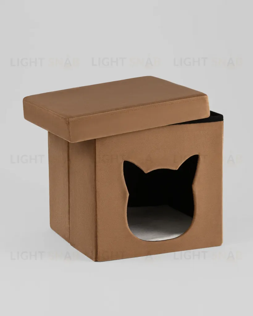 Пуф складной с ящиком Store Pet коричневый УТ000040155
