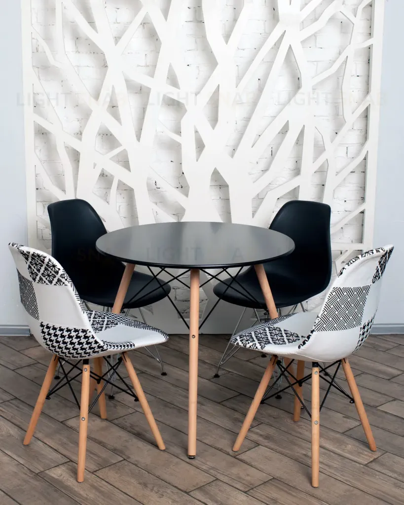Стол круглый EAMES DSW NEW D=80 черный УТ000039067