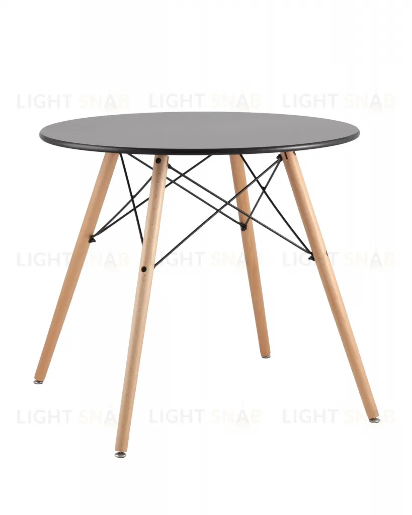 Стол круглый EAMES DSW NEW D=80 черный УТ000039067