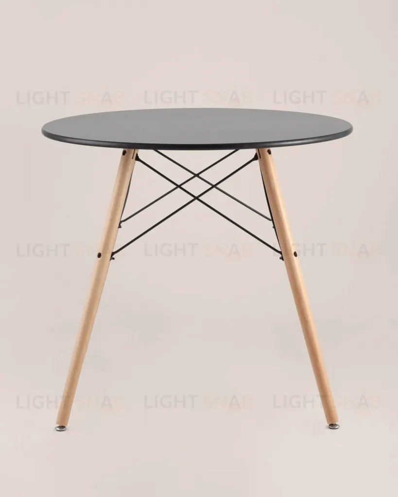 Стол круглый EAMES DSW NEW D=80 черный УТ000039067