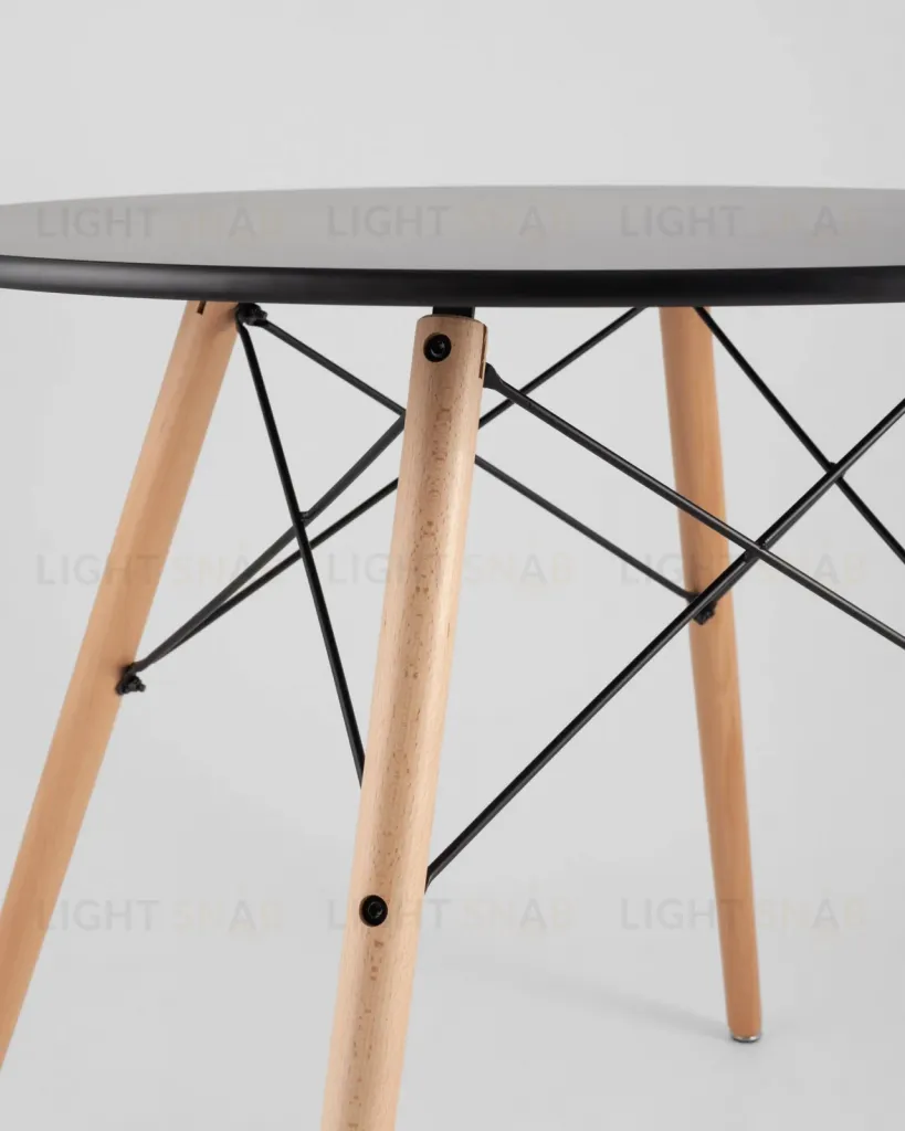 Стол круглый EAMES DSW NEW D=80 черный УТ000039067