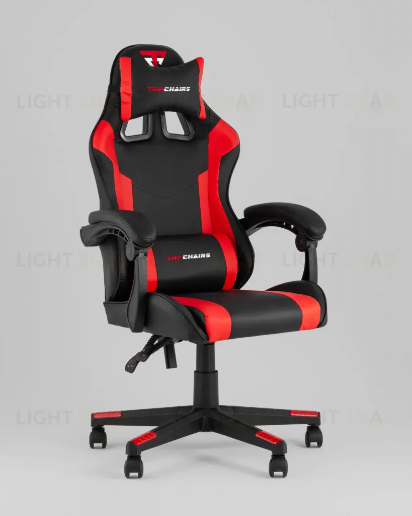Кресло спортивное TopChairs Commander черно-красный УТ000039477