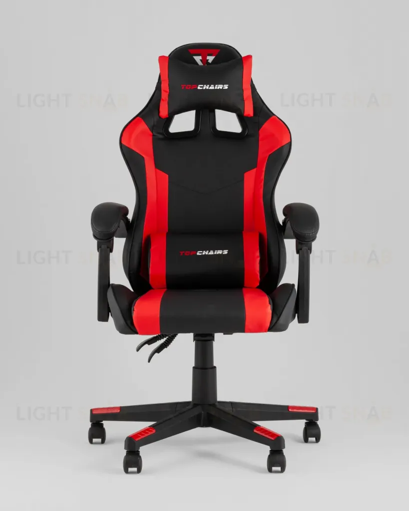 Кресло спортивное TopChairs Commander черно-красный УТ000039477