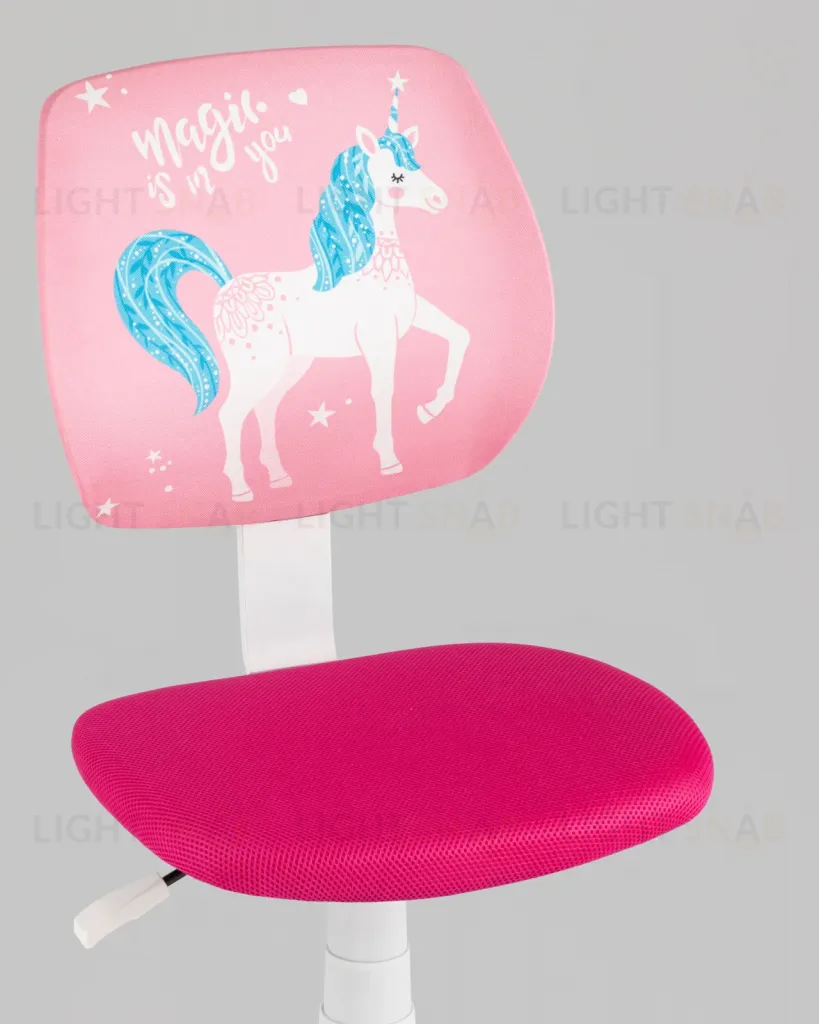 Кресло компьютерное детское ЛОЛО Unicorn, пластик белый УТ000039088