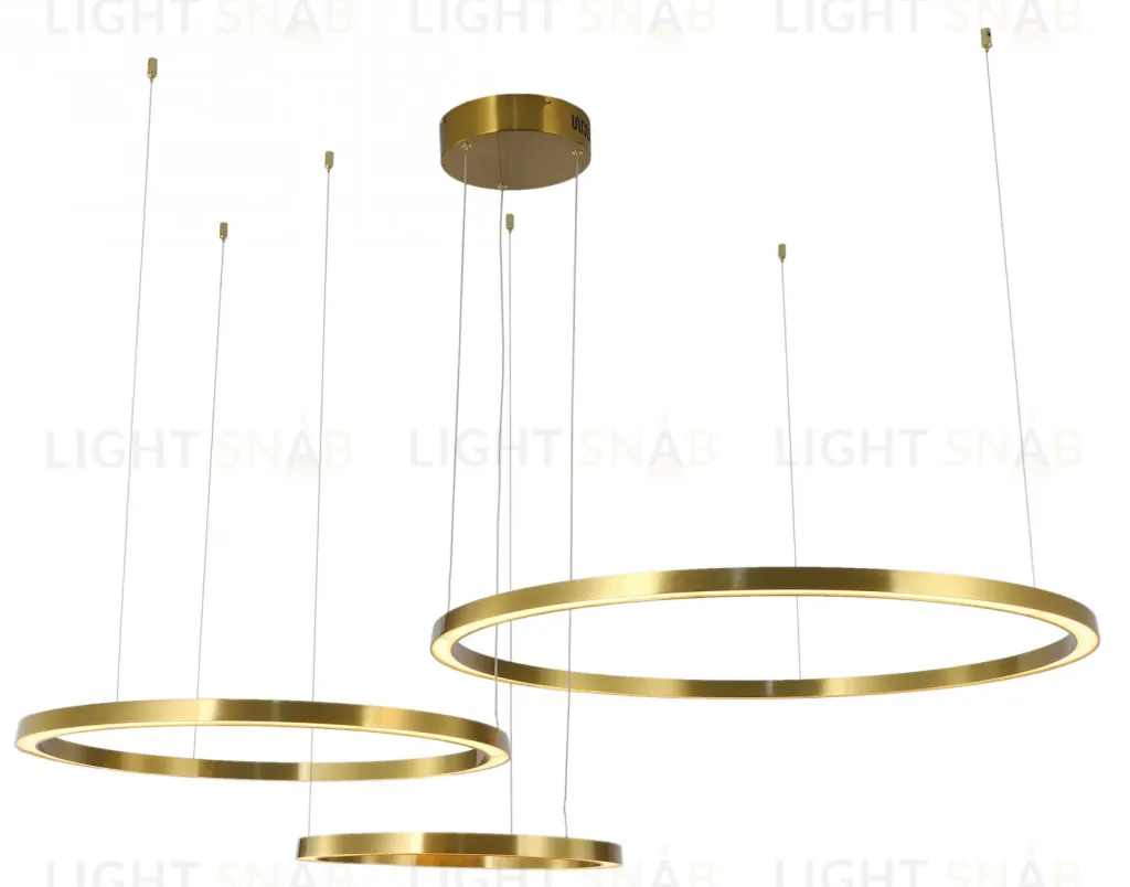 Люстра подвесная латунь LED 114Вт D40+60+80см Zortes LUCIA ZRS.25291.114 ZRS.25291.114