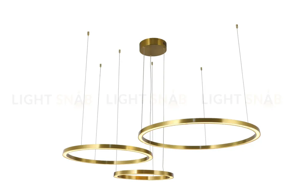 Люстра подвесная латунь LED 114Вт D40+60+80см Zortes LUCIA ZRS.25291.114 ZRS.25291.114