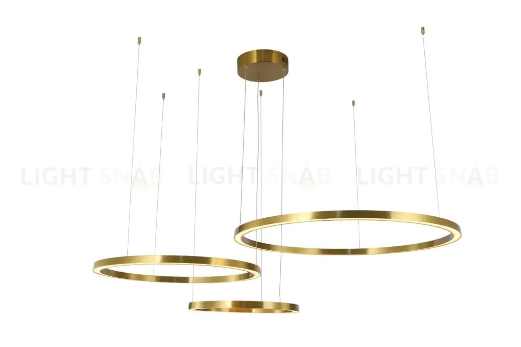 Люстра подвесная латунь LED 114Вт D40+60+80см Zortes LUCIA ZRS.25291.114 ZRS.25291.114