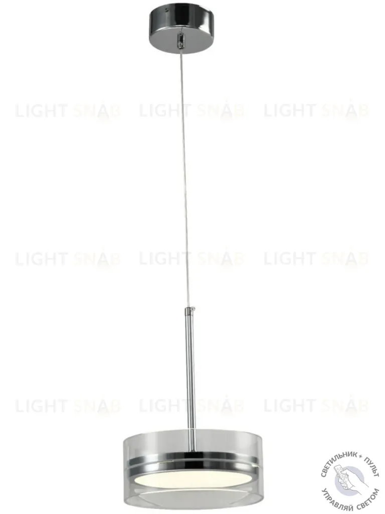 Люстра потолочная хром LED 12Вт D20см Zortes DONUT ZRS.1802.01 ZRS.1802.01