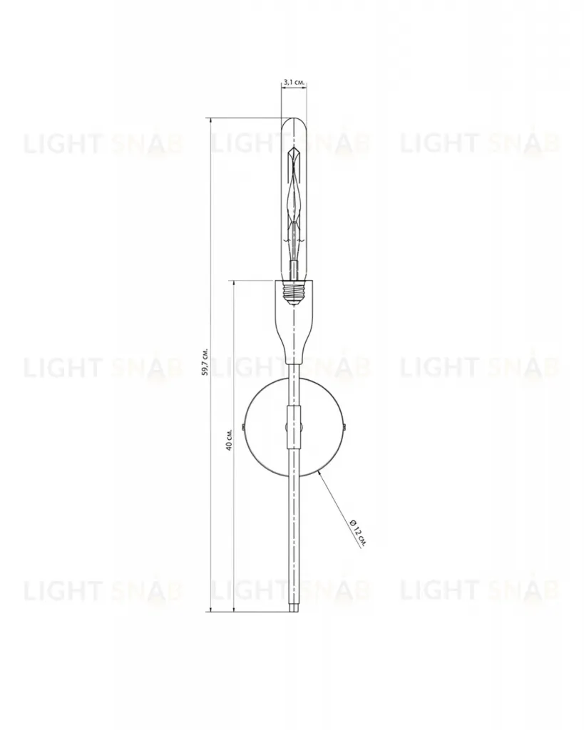 Золотое бра Талса JJ11089-1WA