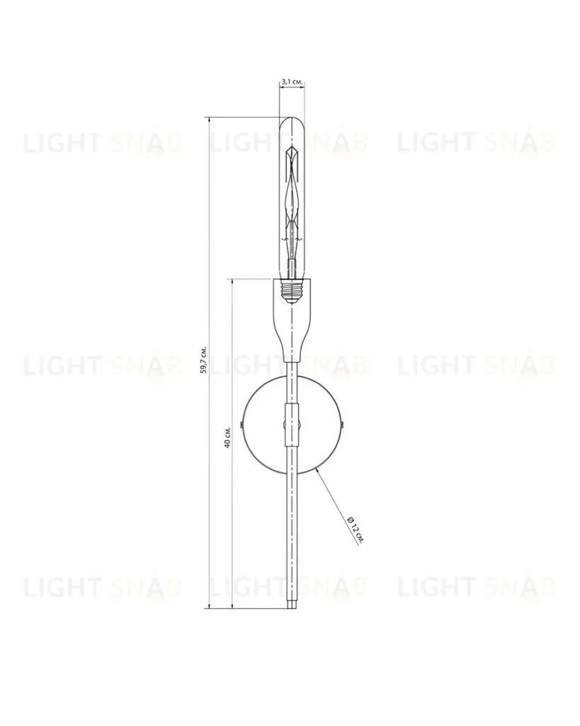 Серебряное бра Талса JJ11089-1WB