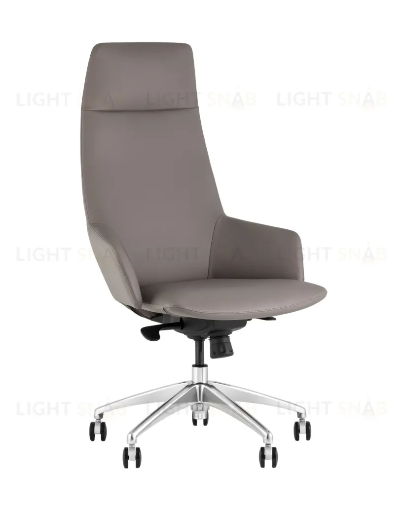 Кресло руководителя TopChairs Bow серый УТ000038540
