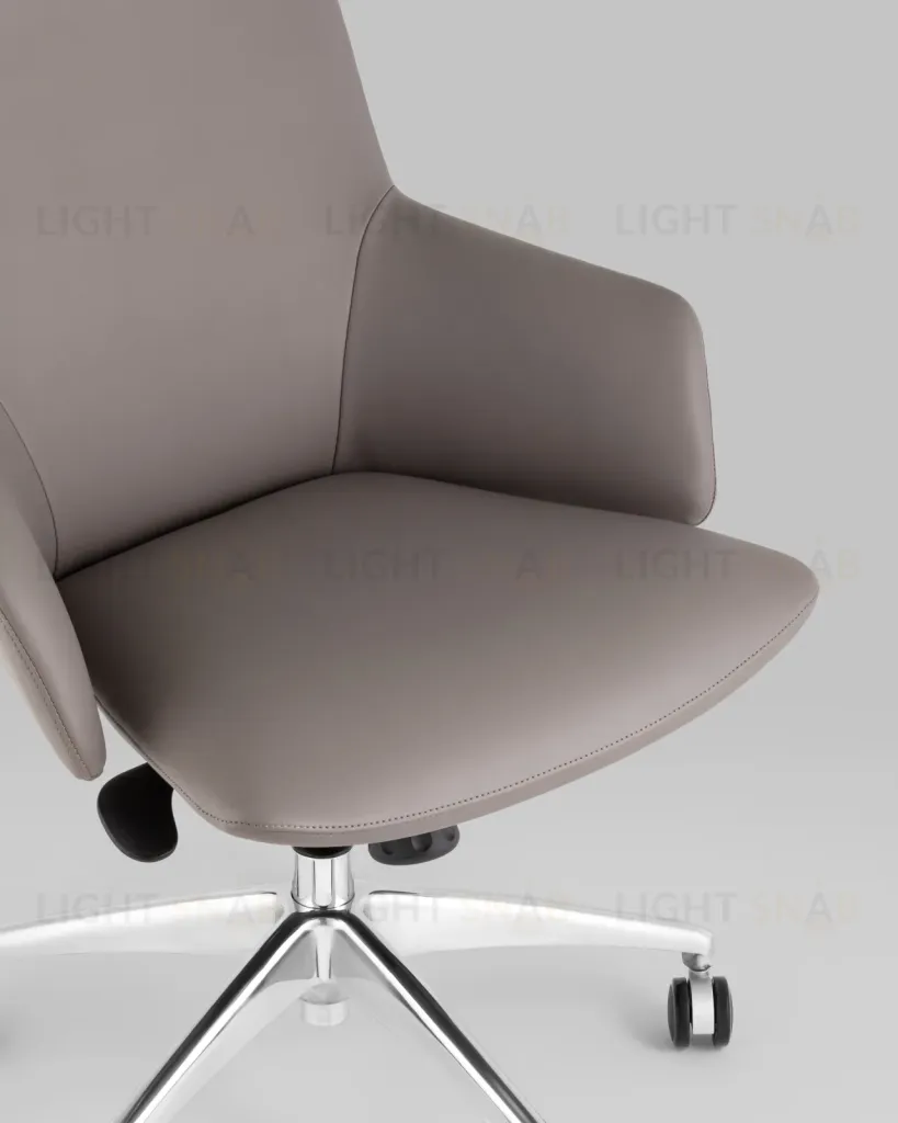 Кресло руководителя TopChairs Bow серый УТ000038540