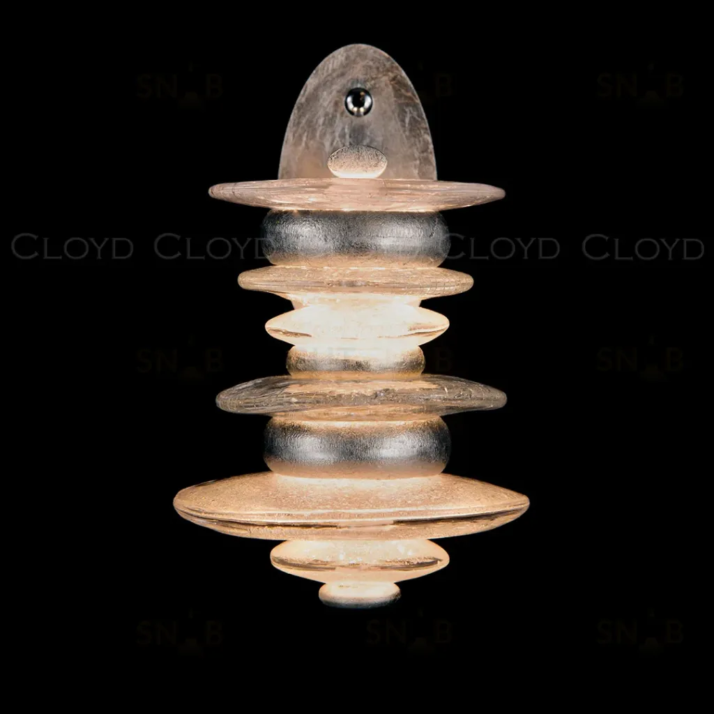 Бра Cloyd GEFEST W3 / выс. 25 см - серебро сусальн. (арт.20125)  20125
